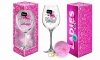 LADIES TIME - kieliszek do wina Signoria 700ml + pompon  - Najpiękniejsza